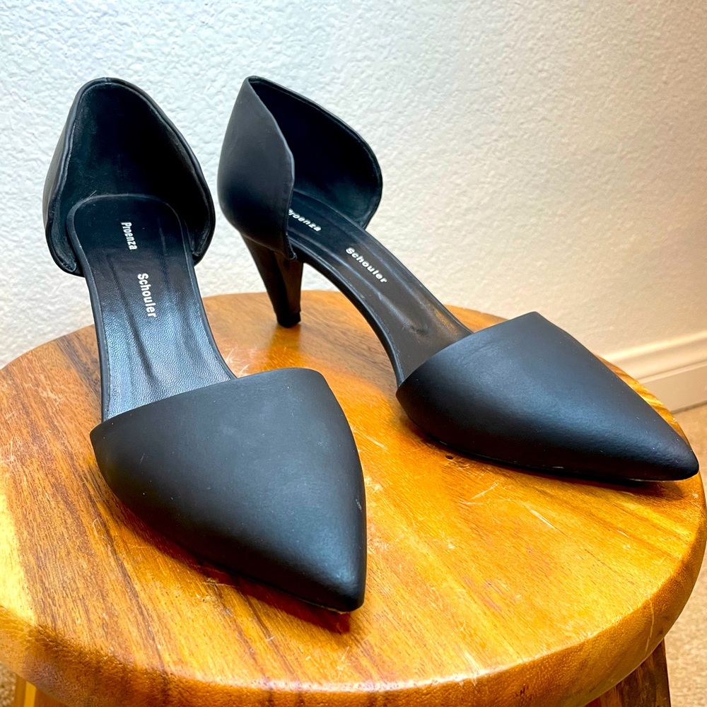 Proenza Schouler Black Samira Kitten D’Orsay